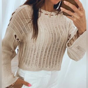 Boutique Crop Net Top